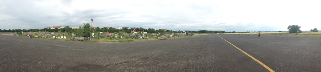 Panorama view of the street