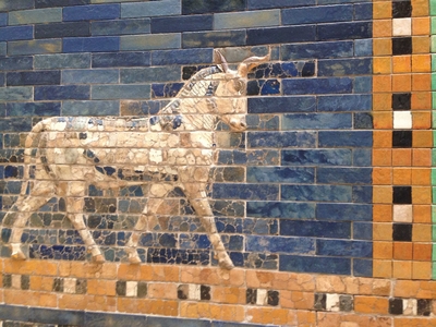 Brick horse found in the Pergamon Museum