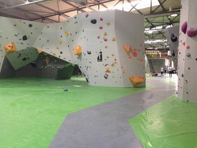 Inside the climbing gym (1)