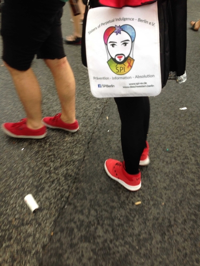 Bag that reads: Sisters of Perpetual Indulgence