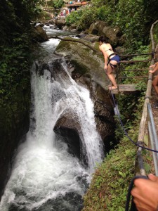 Jumping off the waterfall (1)