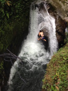 Jumping off the waterfall (2)