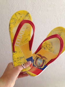 The new flip-flops look almost like my old ones