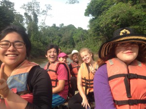 All of us on the boat
