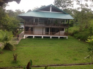 View of the offfice/cafeteria from outside