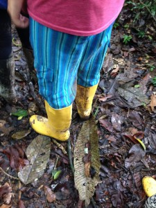 Mud on my tall boots