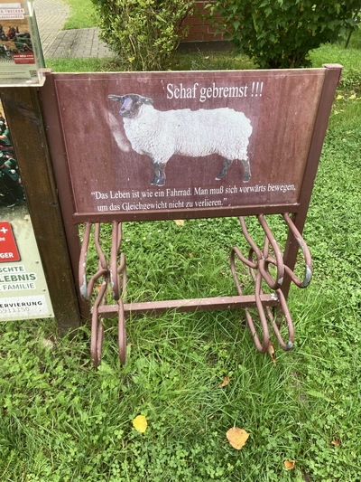 Sheep bike rack