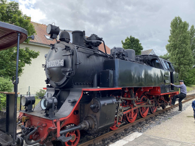 THe steam engine of the Molli train